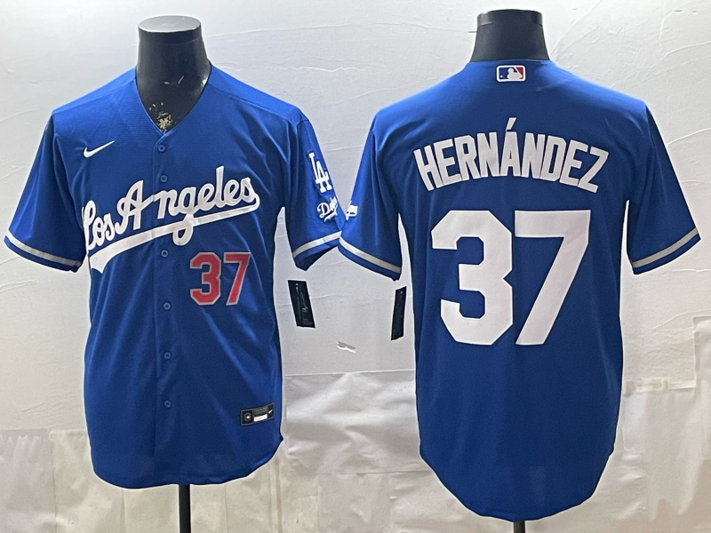 Men Los Angeles Dodgers #37 Hernandez blue Game 2026 Nike MLB Jersey 0408002->->MLB Jersey